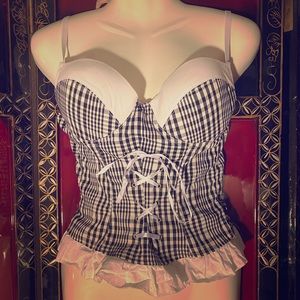 Adorable bustier baby doll top